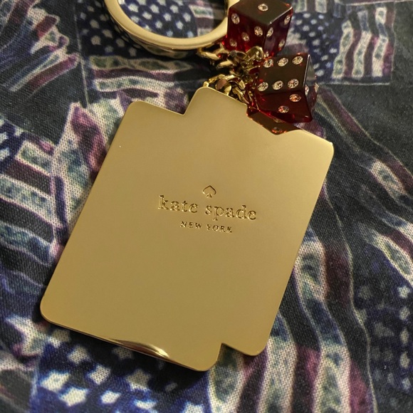 ♠️♠️♠️KATE SPADE♠️♠️♠️ Ace of spades keychain - Picture 2 of 3